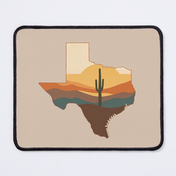 Item preview, Texas Desert Sunset Silhouette – Retro Southwest Landscape Art designed and sold by SimplyJasper.