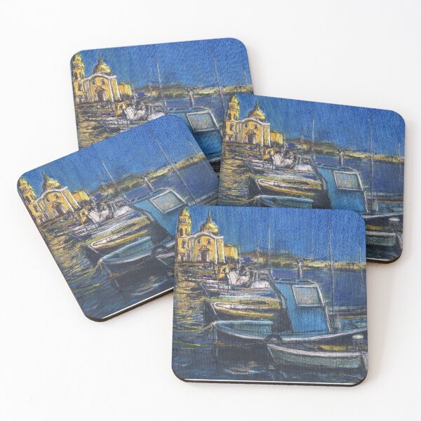 Item preview, Evening Falls on Procida Fleet designed and sold by Randy Sprout Fine Art.