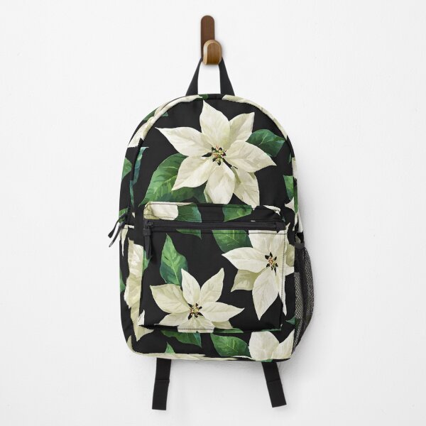 Item preview, White Pointesettias on Black designed and sold by RebelRulez.
