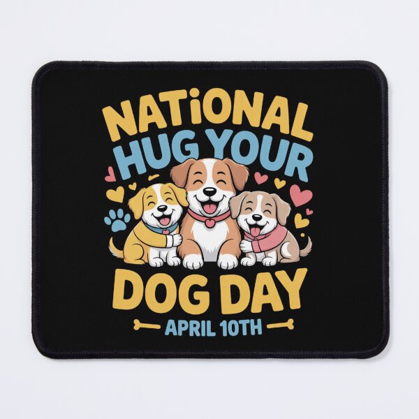 Item preview, National hug your dog day april 10th designed and sold by DreamOnShirts.