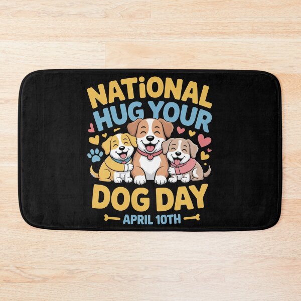 Item preview, National hug your dog day april 10th designed and sold by DreamOnShirts.