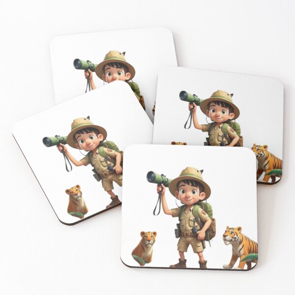 Item preview, The little kelvin image with tigers designed and sold by TFM-Fashion.