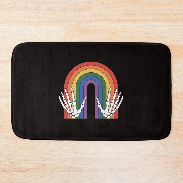 Item preview, Gothic Rainbow Pride Skeleton Hands Art Colorful Bones LGBTQ designed and sold by RatCurry.