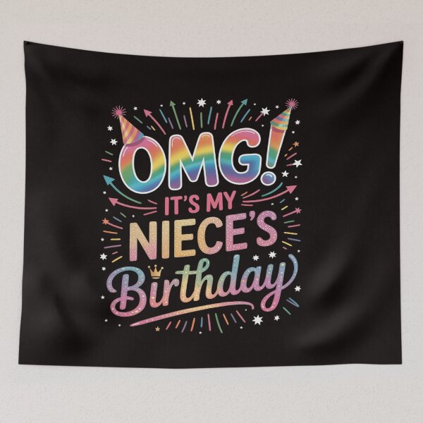 Item preview, OMG It's My Niece's Birthday Happy BDay Uncle Aunt designed and sold by RatCurry.