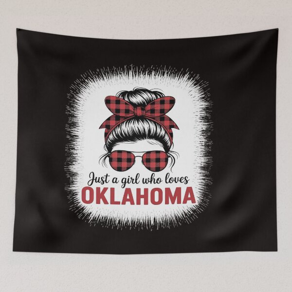 Item preview, Oklahoma Women Girls Messy Bun Hair, I Love Oklahoma designed and sold by RatCurry.