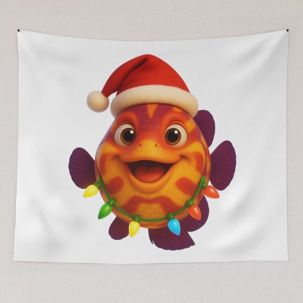Item preview, Christmas Neptune Grouper Fish designed and sold by Sillytoe.
