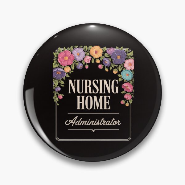 Item preview, Nursing Home Administrator Job Appreciation Floral designed and sold by RatCurry.