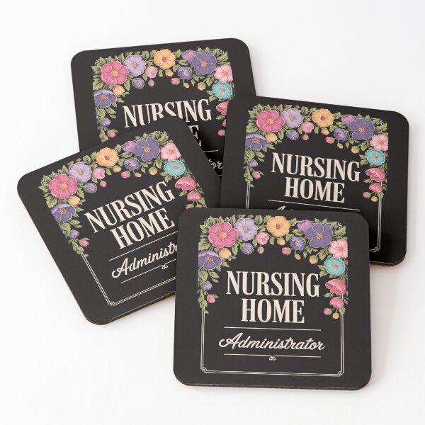 Item preview, Nursing Home Administrator Job Appreciation Floral designed and sold by RatCurry.