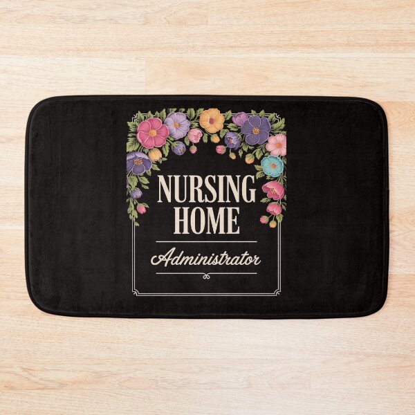 Item preview, Nursing Home Administrator Job Appreciation Floral designed and sold by RatCurry.