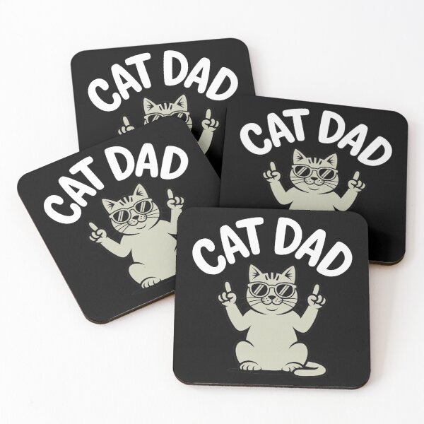 Item preview, Cat Dad Funny Quote Feline Caring Pet Owner Vibes designed and sold by faridman.