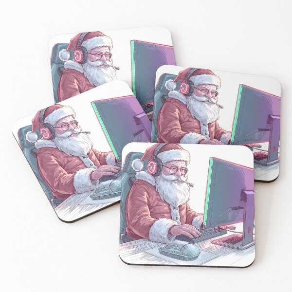 Item preview, Gaming Santa Christmas RGB Glow designed and sold by SoulenCify.