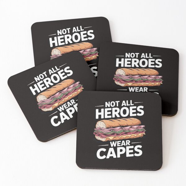 Item preview, Not All Heroes Wear Capes Sub Hero Sandwich Lunch Lady designed and sold by RatCurry.