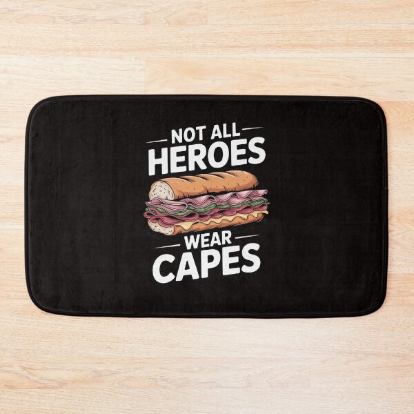 Item preview, Not All Heroes Wear Capes Sub Hero Sandwich Lunch Lady designed and sold by RatCurry.