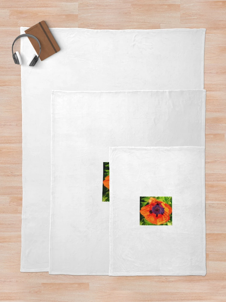 Thumbnail 5 von 6, Fleecedecke, Margo's Poppy designt und verkauft von Randy Sprout Fine Art.