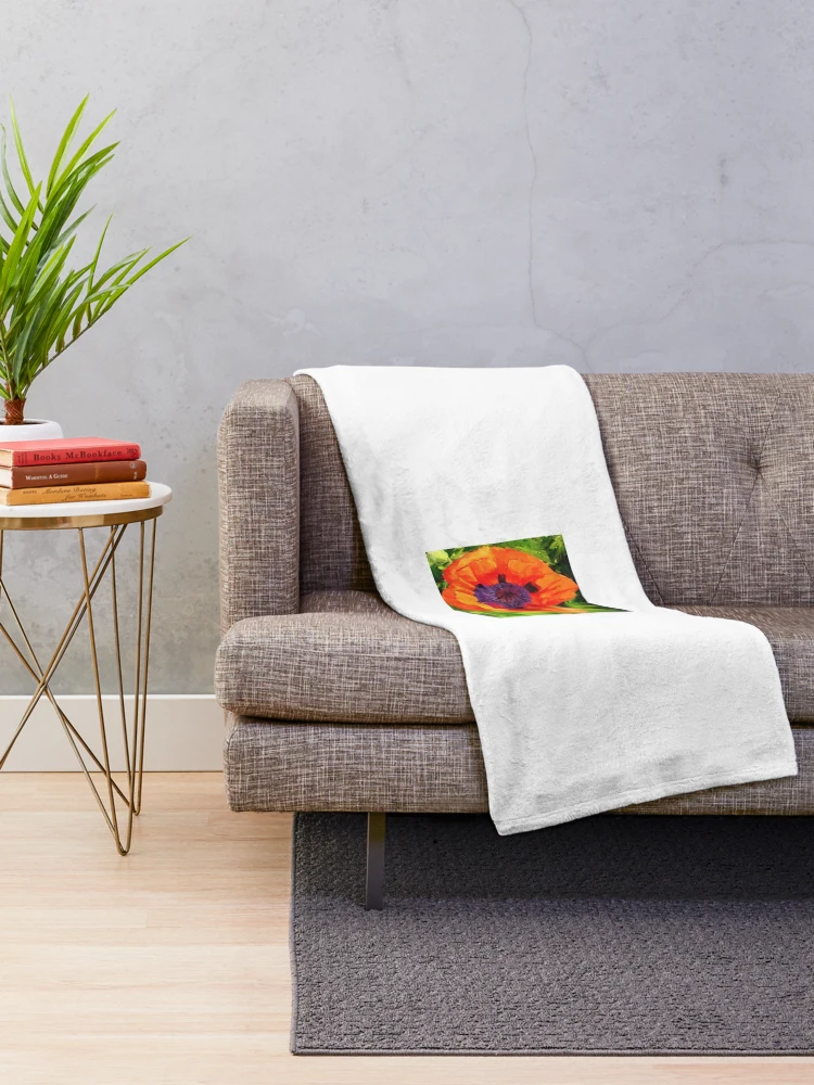 Thumbnail 2 von 6, Fleecedecke, Margo's Poppy designt und verkauft von Randy Sprout Fine Art.