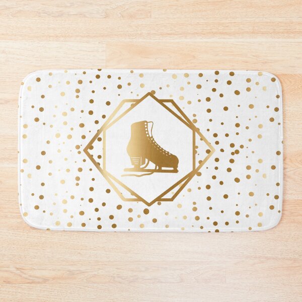 Item preview, Gold Figure Skate with Gold Dots designed and sold by Purposely Designed.