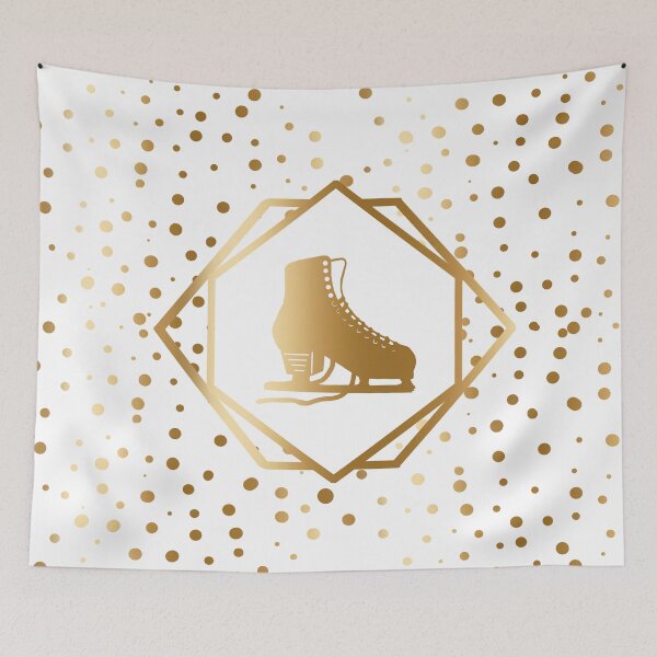 Item preview, Gold Figure Skate with Gold Dots designed and sold by PD-Skating.