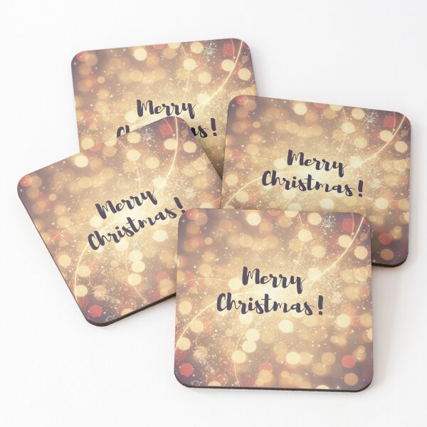 Item preview, Magical Golden Bokeh 'Merry Christmas' - Soft Shimmer designed and sold by ViralCollector.