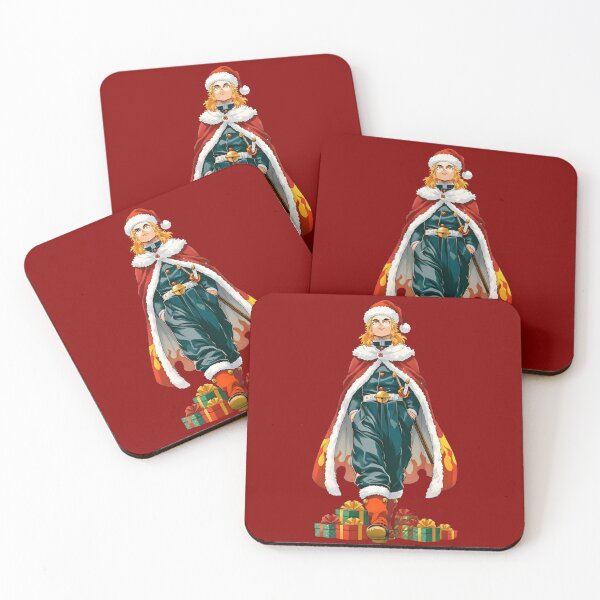 Item preview, Flame Pillar Christmas - Holiday Anime Art designed and sold by Artistic canvas store.