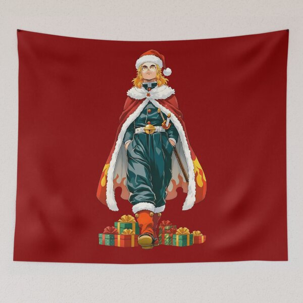 Artikelvorschau, Flame Pillar Weihnachten – Anime-Kunst für die Feiertage entworfen und verkauft von Artistic canvas store.