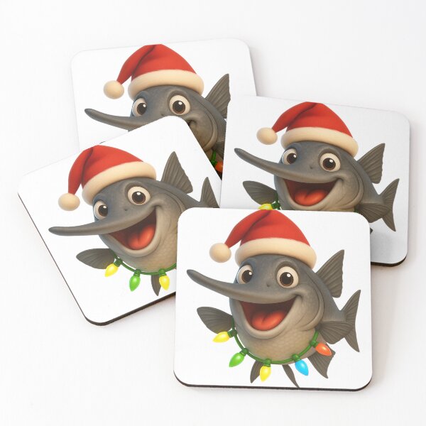 Item preview, Christmas Paddlefish designed and sold by Sillytoe.