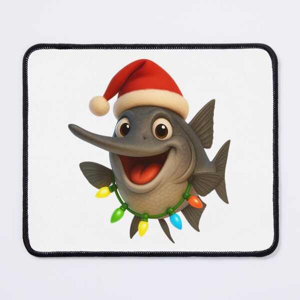 Item preview, Christmas Paddlefish designed and sold by Sillytoe.