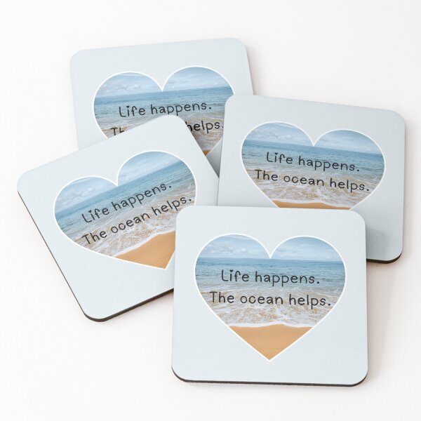 Item preview, Life happens. The ocean helps designed and sold by SunnyGrove Designs.