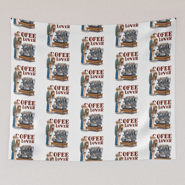 Item preview, Cute Coffee Lover Barista Machine – Adorable Coffee Shop Cartoon Art designed and sold by Grafititee.