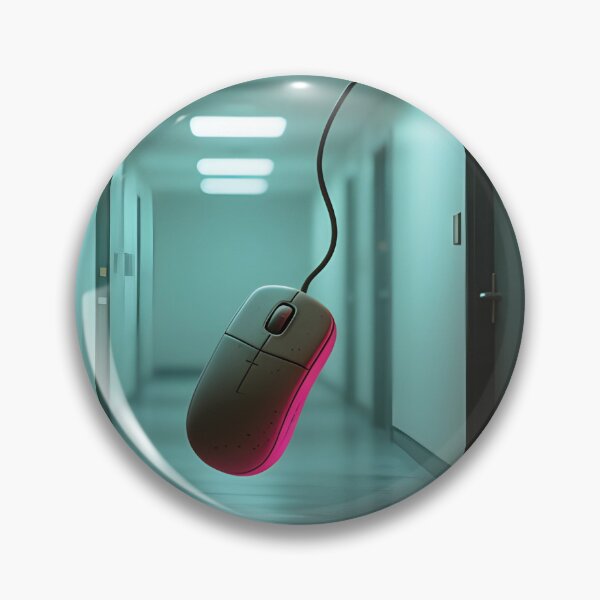 Item preview, Floating Disconnected Mouse - Surreal Office Isolation Art designed and sold by AestheticCore Designs.