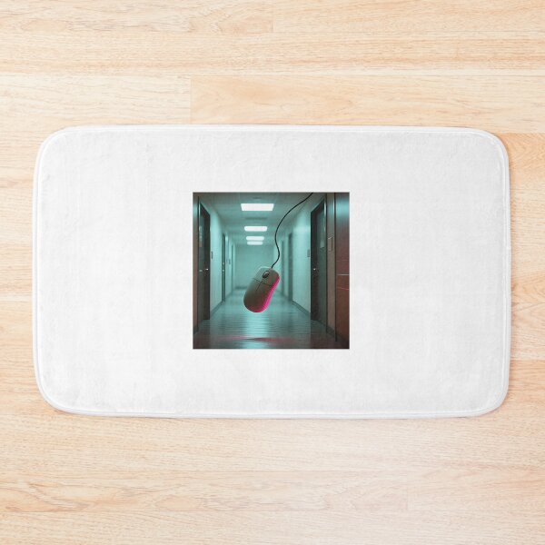 Item preview, Floating Disconnected Mouse - Surreal Office Isolation Art designed and sold by AestheticCore Designs.