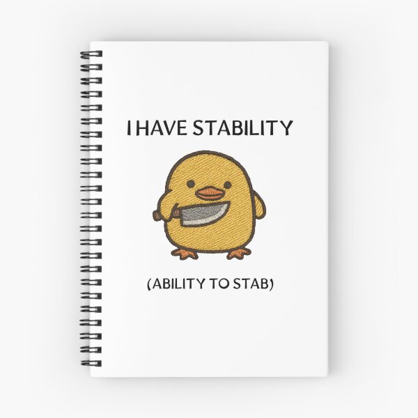 Item preview, Stability Duck Tee — I Have Stability (Ability to Stab) Cute Funny Graphic T‑Shirt designed and sold by RicaGraphic.