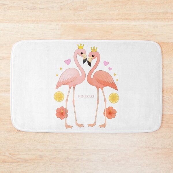Item preview, Flamingo Couple with Hibiscus and Lemon - Transparent designed and sold by HIMEKARI.