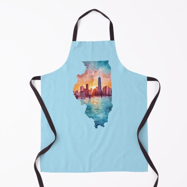 Item preview, Illinois Chicago Skyline Watercolor – Vibrant Cityscape Art designed and sold by SimplyJasper.