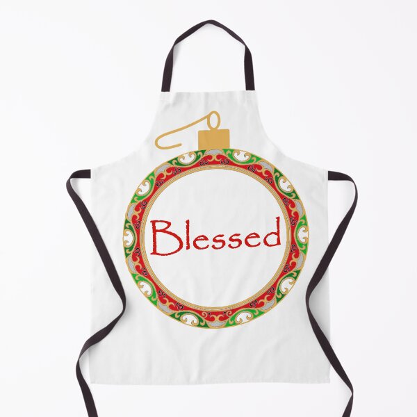 Item preview, Blessed Christmas Ornaments - Fun Modern Red Green gold Bright Festive designed and sold by ABG Inspirational Art.