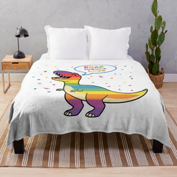 Item preview, Roar Means Love – Rainbow Pride Dinosaur designed and sold by DinoPrints-shop.