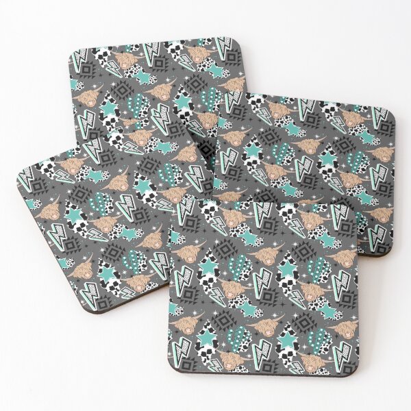 Item preview, Highland Cow Western Print designed and sold by The-Craft-Cabin.