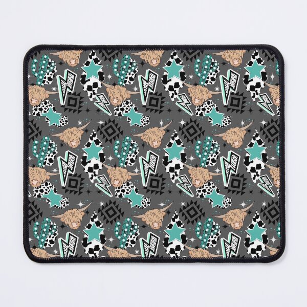 Item preview, Highland Cow Western Print designed and sold by The-Craft-Cabin.