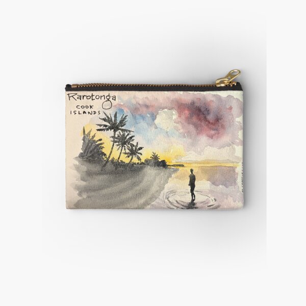 Item preview, Rarotonga Lagoon at Sunrise Watercolor designed and sold by Michael Comfort.