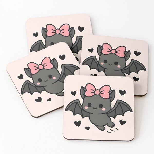 Item preview, Spooky Cute Bat with Pink Coquette Ribbon Bow Sticker designed and sold by AestheticCore Designs.
