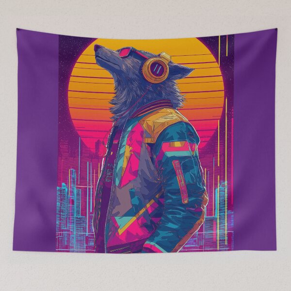 Item preview, Neon Night Howler designed and sold by ArgentoArt.