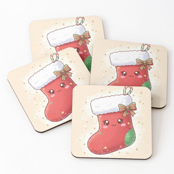 Item preview, Kawaii Christmas Stocking with Candy and Bow designed and sold by ViralCollector.