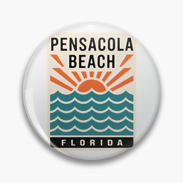 Item preview, Pensacola Beach Florida - Sign designed and sold by TheOldMittenIllustrated.