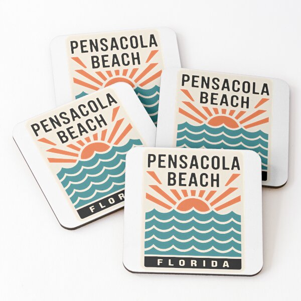 Item preview, Pensacola Beach Florida - Sign designed and sold by TheOldMittenIllustrated.
