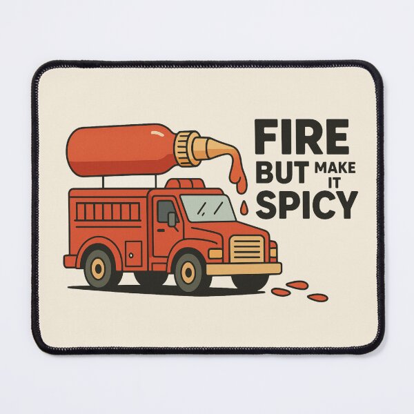 Item preview, FIRE TRUCK BUT MAKE IT SPICY designed and sold by meesara.