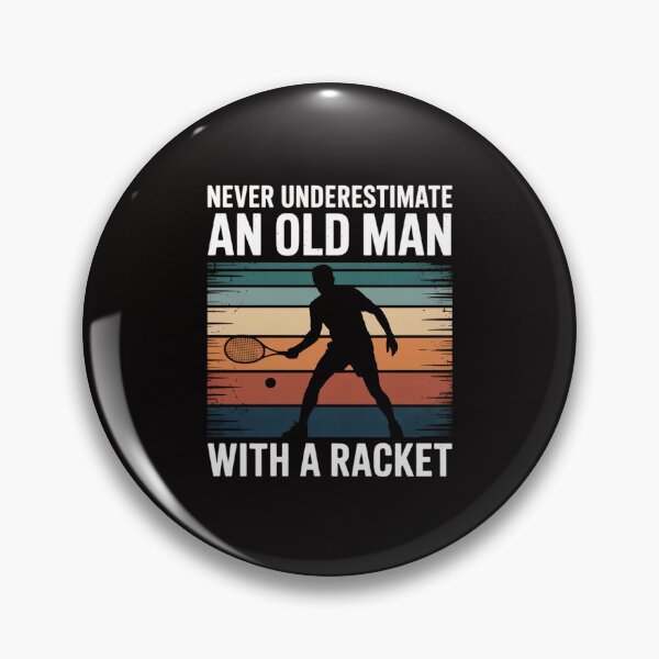Item preview, Never Underestimate An Old Man With A Racket Padel designed and sold by TewonLake.