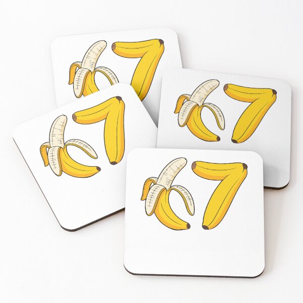Item preview, 67 Banana Funny Rizz Meme Six Seven 6 7 Gen Alpha Slang designed and sold by jakaun.