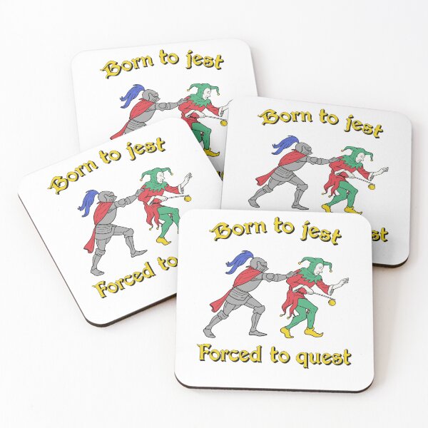 Item preview, Born To Jest Forced To Quest Knight Medieval Parody Art designed and sold by jakaun.