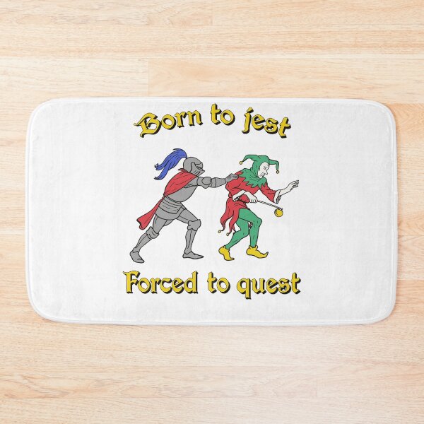 Item preview, Born To Jest Forced To Quest Knight Medieval Parody Art designed and sold by jakaun.