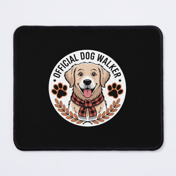 Item preview, Official Dog Walker Buffalo Plaid Paw Print Autumn designed and sold by ShelFisher.