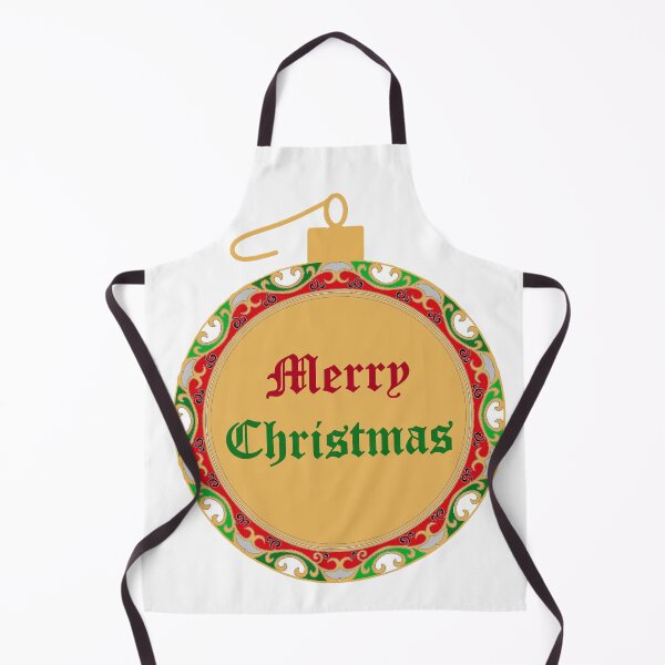 Item preview, Colorful Merry Christmas Ornament - Fun Modern Red Gold and Green Festive designed and sold by ABG Inspirational Art.